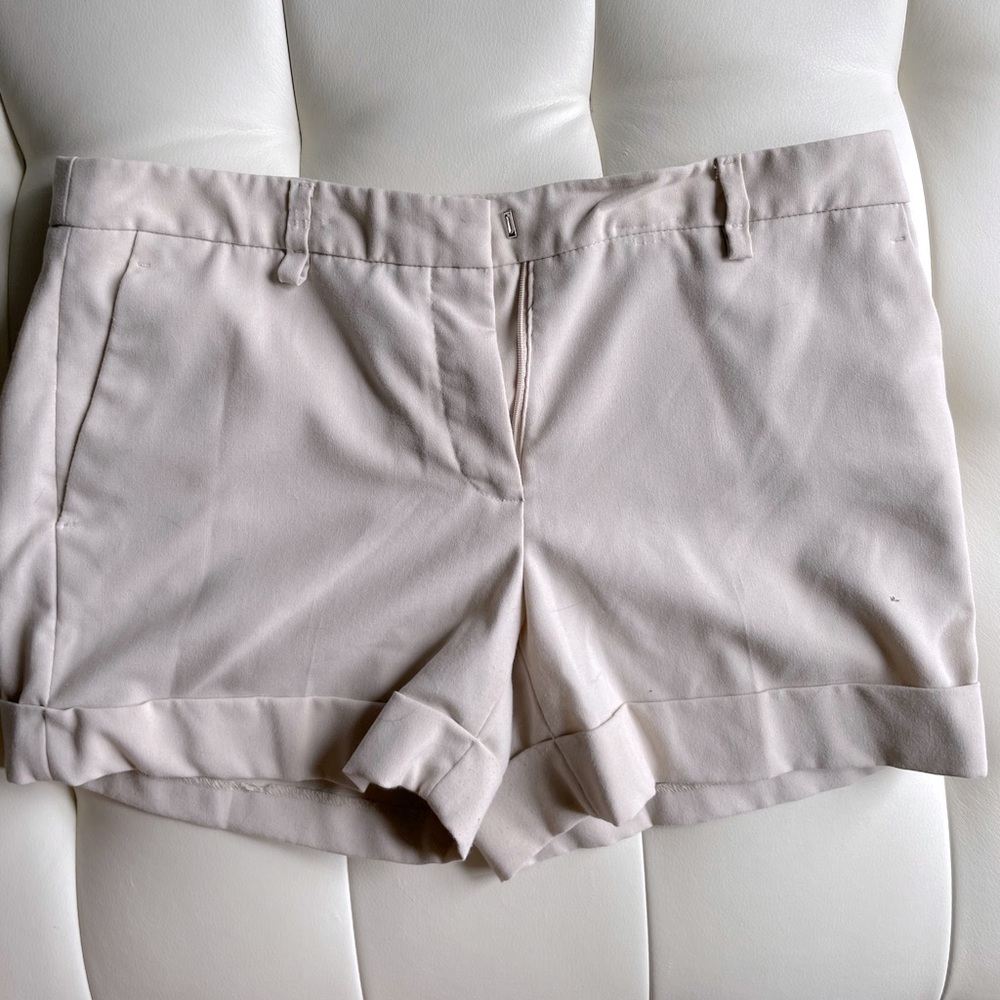 Mid-Rise Khaki Shorts